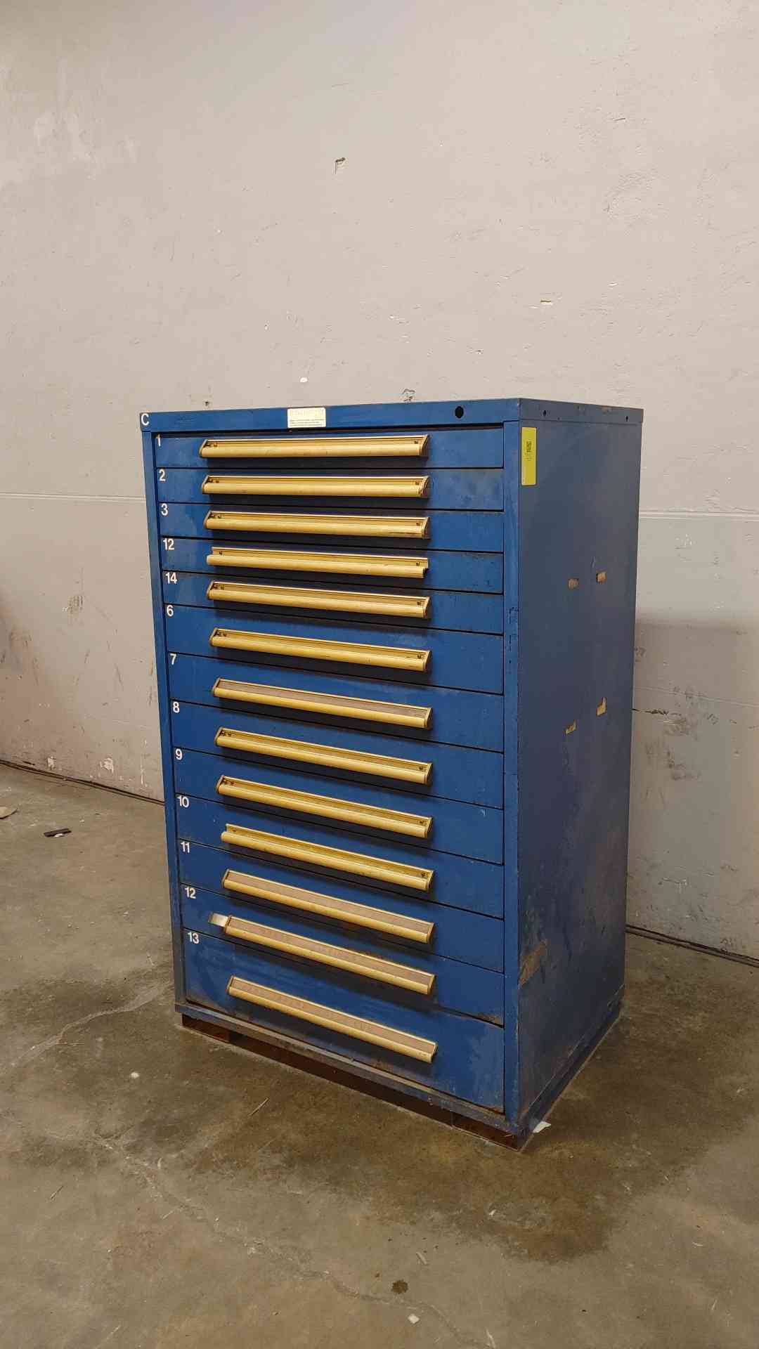 Equipto 5' Tall Metal Drawers Storage Blueprint Cabinet (108471)
