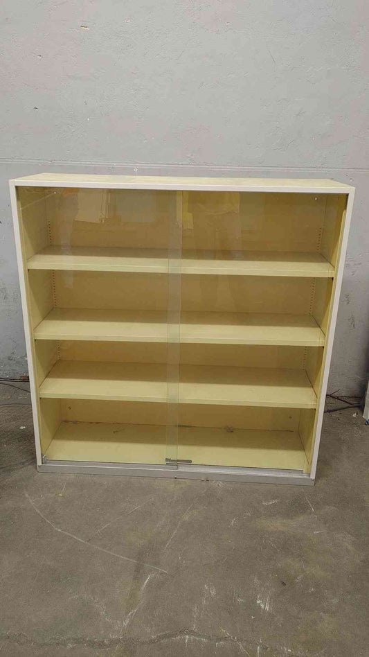 4'x4' Sliding Glass Door Overhead Metal Casework (108578)