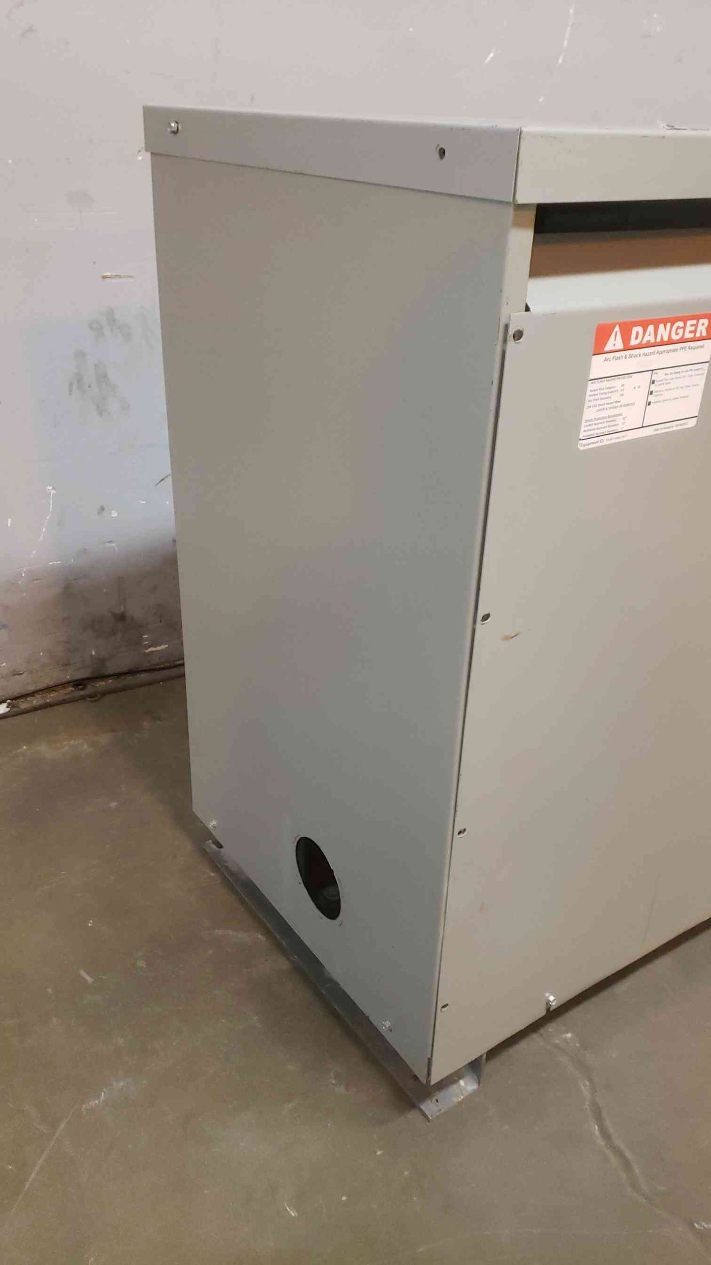 GE 112.5KVA 3PH Transformer 9T23B3875 480v x 208/120v (SKU: 108693)