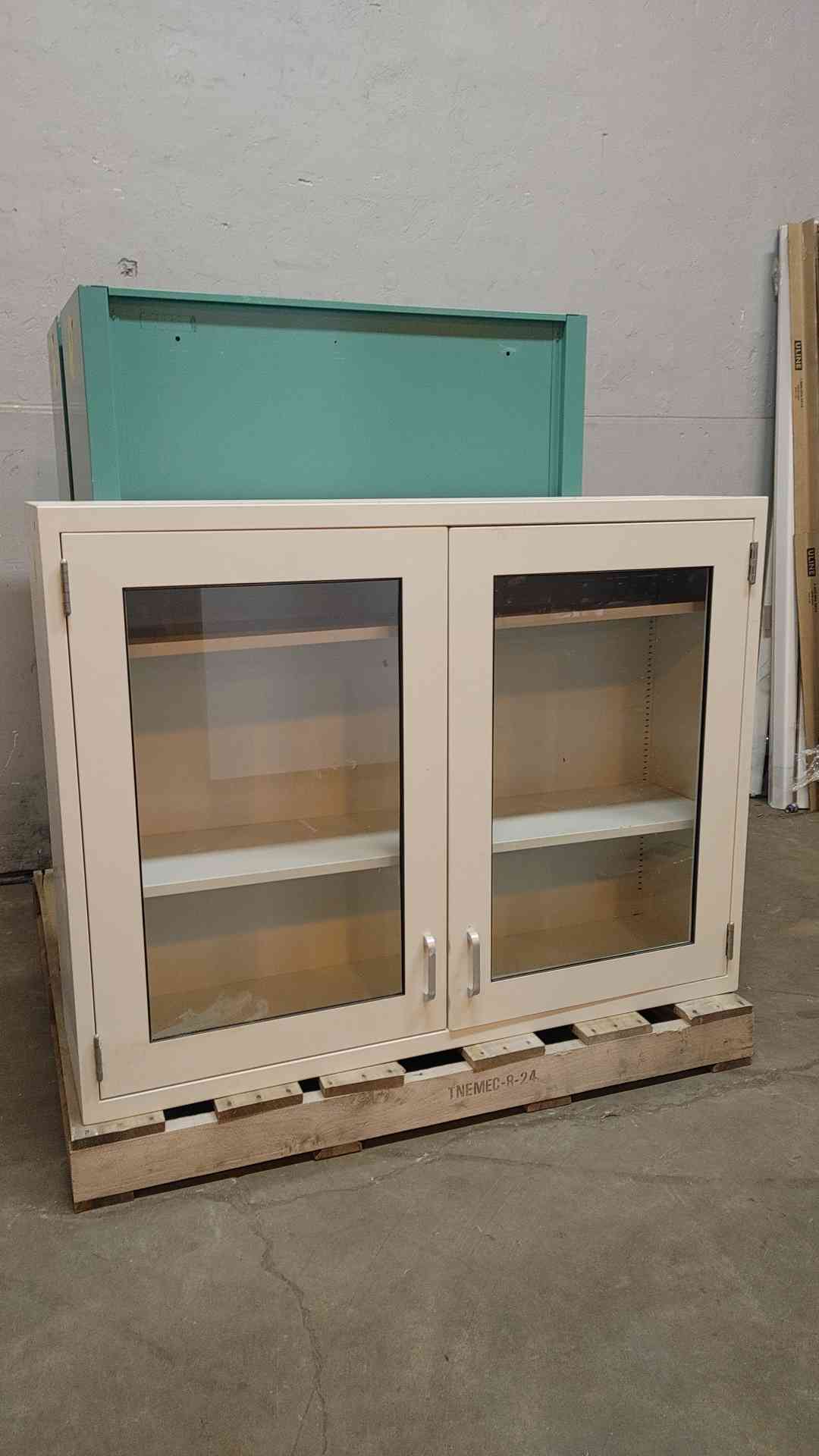 4' Duralab Dual Glass Door Overhead Casework (108701)