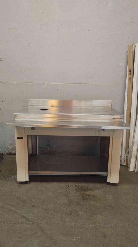 Galley Cafeteria Style Rolling Cart W/ Shelf & Stainless Steel Top, Modular (108704)