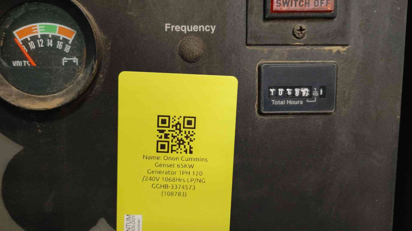 65KW Onan Ford Generator 1PH/3PH 1068Hrs Nat Gas LP '99 LOAD TESTED (108783)