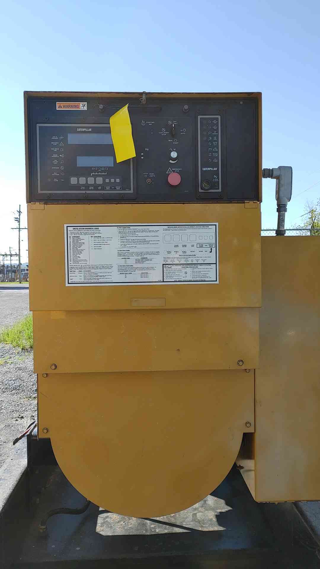350KW Cat 3406 Caterpillar Generator 498Hrs Diesel '97 LOAD TESTED (108790)