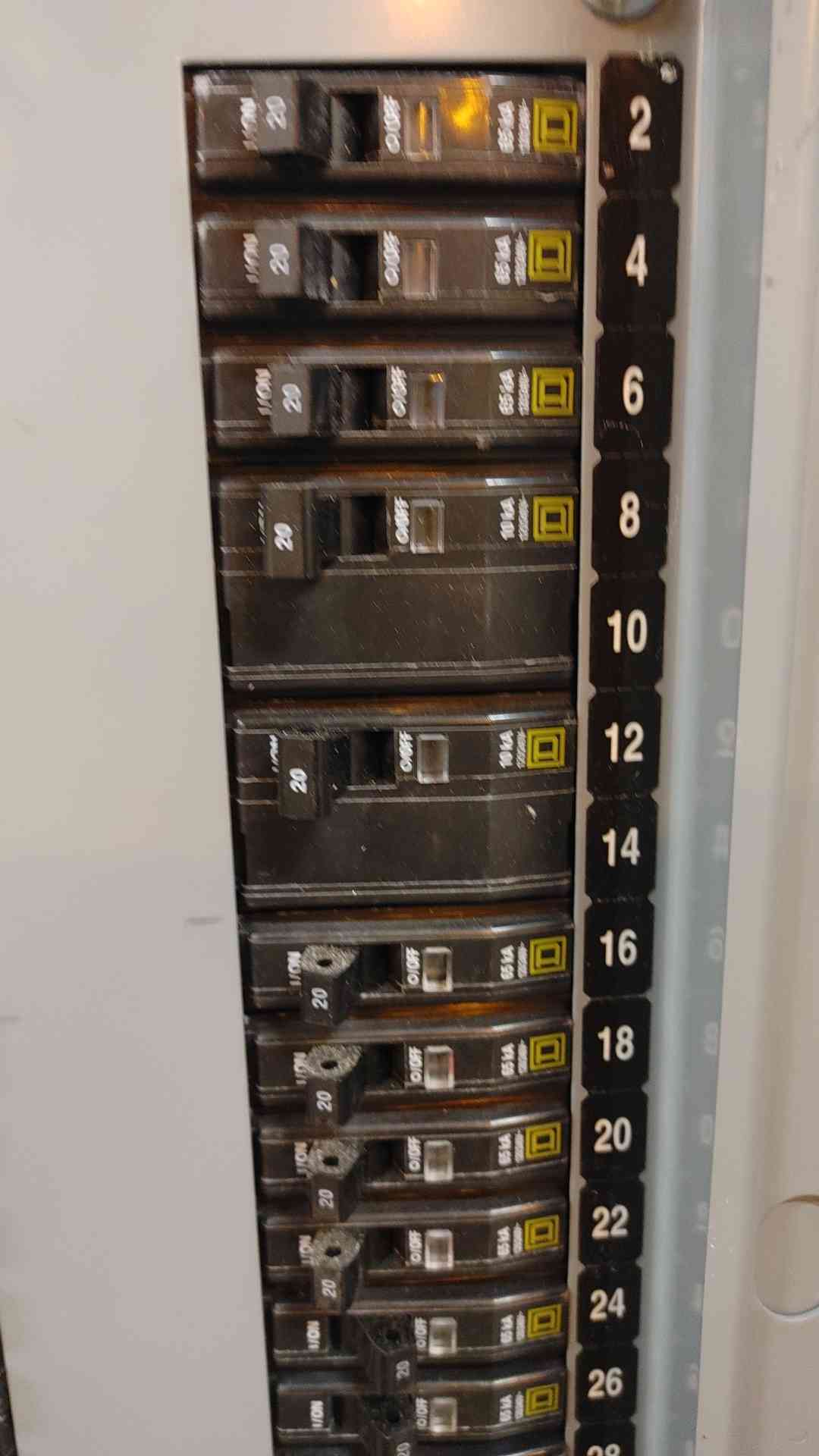 NQOD Square D Breaker Panelboard 208Y/120VAC 100 Amp 3 Phase 4 Wire (108838)