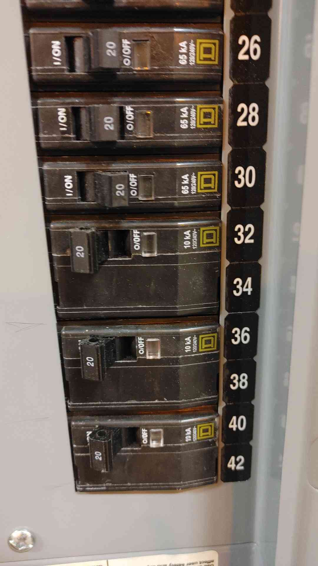 NQOD Square D Breaker Panelboard 208Y/120VAC 100 Amp 3 Phase 4 Wire (108838)