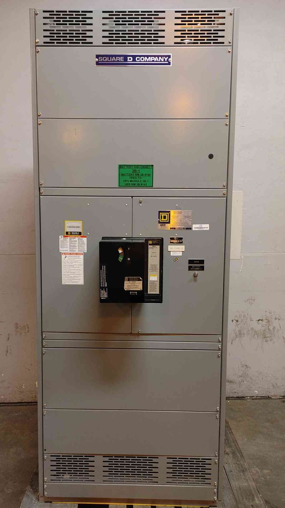 2000A QED Square D Power Style Switchboard Disconnect 500VDC 2000 Amp (108940)