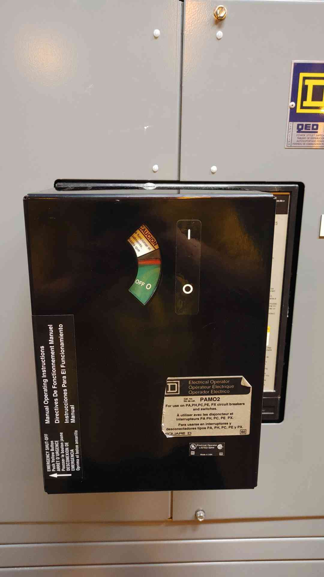 2000A QED Square D Power Style Switchboard Disconnect 500VDC 2000 Amp (108940)