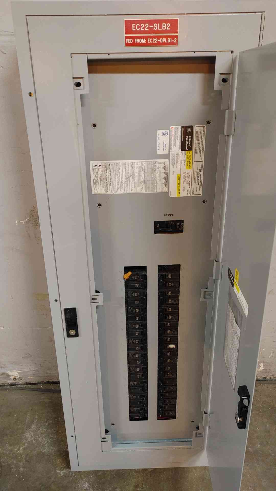 GE A Series Panelboard 225A 208V 3 Phase 4 Wire with Main (108945)