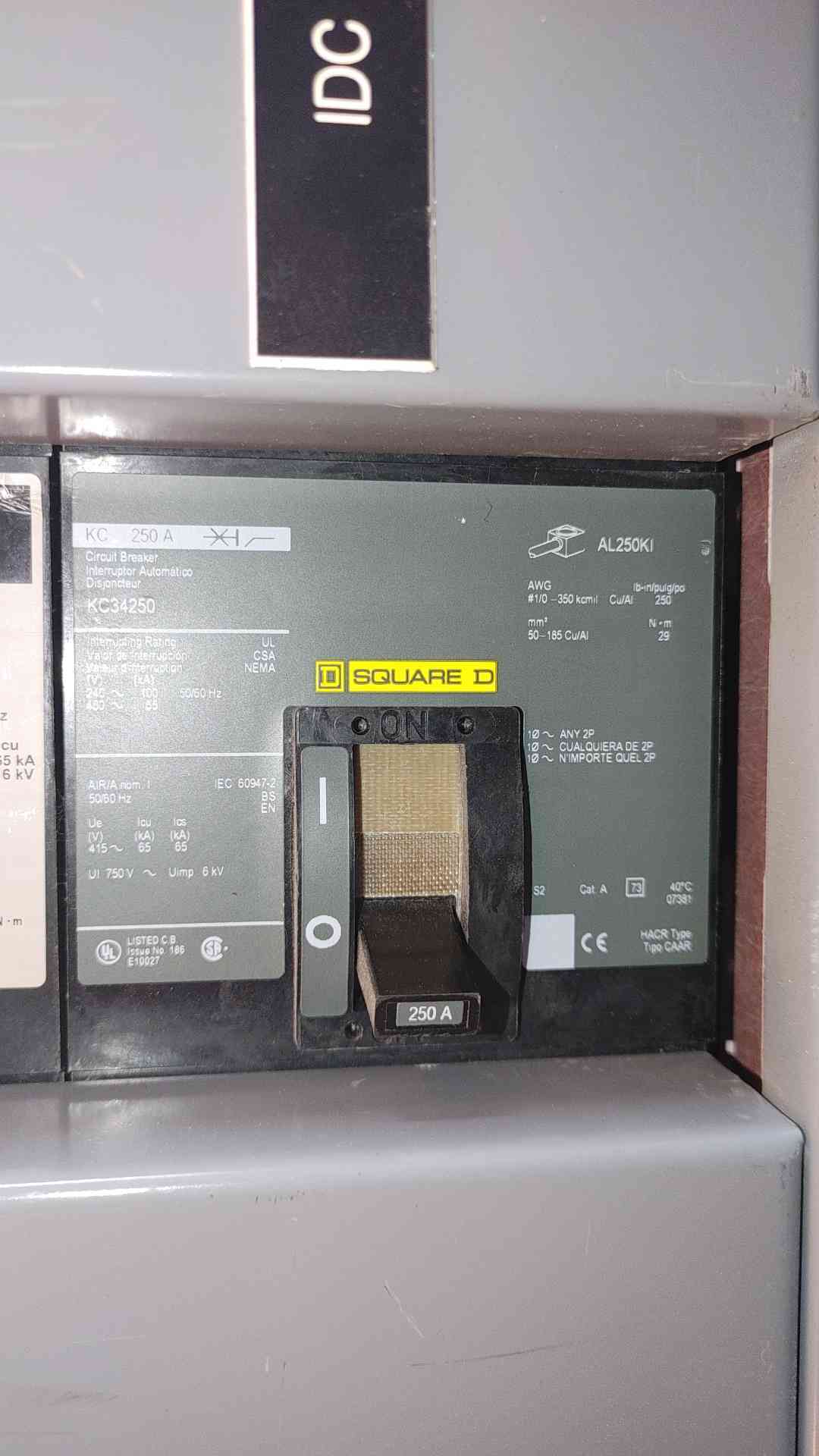 1200A QED Square D Power Style Switchboard 3PH 3W 480V 22 Installed Breakers (108562)