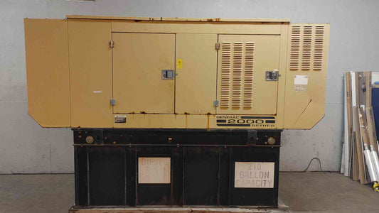60KW Generac Generator 1Ph Mitsubishi Diesel 613 Hrs TESTED (109028)