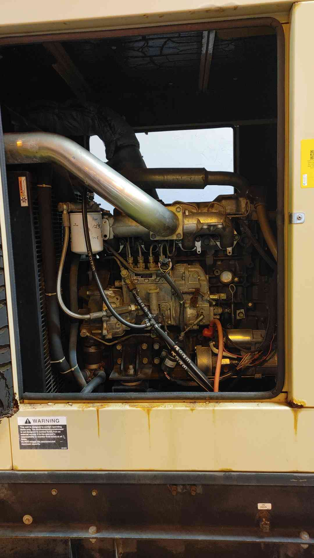 60KW Generac Generator 1Ph Mitsubishi Diesel 613 Hrs TESTED (109028)