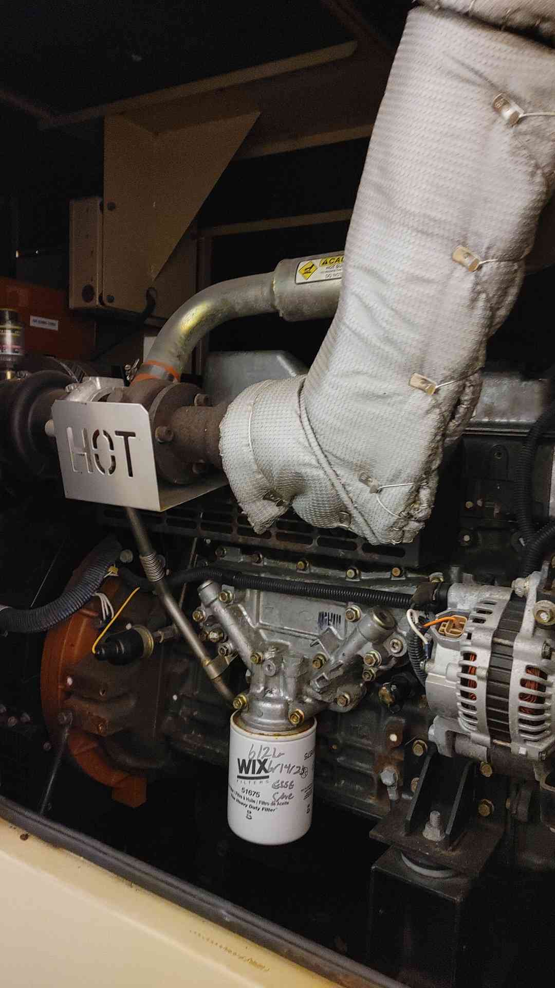 60KW Generac Generator 1Ph Mitsubishi Diesel 613 Hrs TESTED (109028)