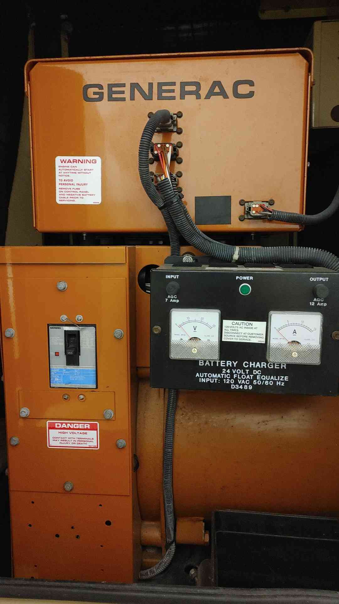 60KW Generac Generator 1Ph Mitsubishi Diesel 613 Hrs TESTED (109028)