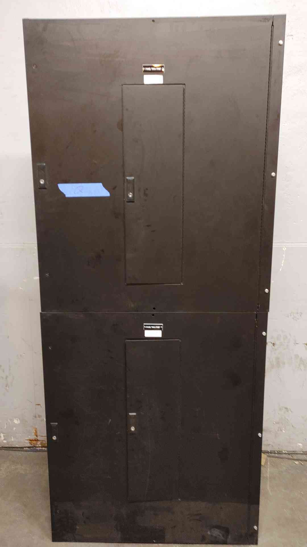 100A IEM Industrial Panelboard 2x 42 Pole Breaker Panels 208/120 V 3ph 4 Wire Black (109150)