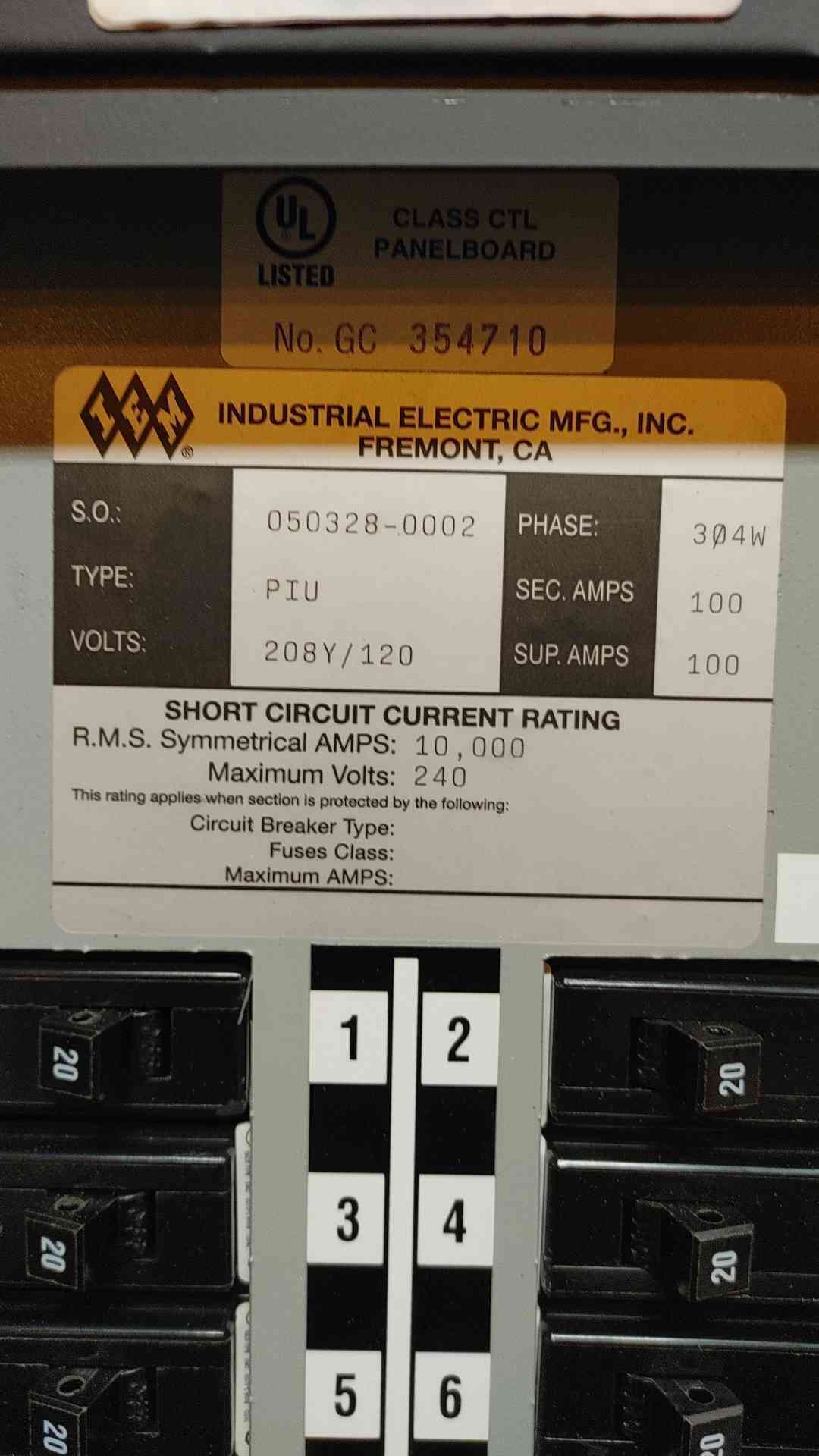 100A IEM Industrial Panelboard 2x 42 Pole Breaker Panels 208/120 V 3ph 4 Wire Black (109150)