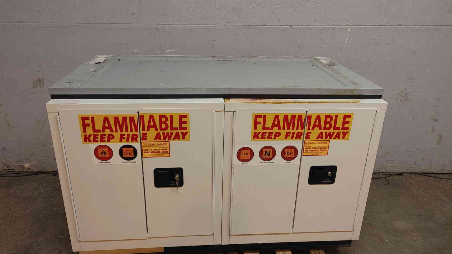 5' Lab Crafters Air Sentry Chemical Fume Hood & Flammable Base Cabinets Unities & Flow Monitor (109286)