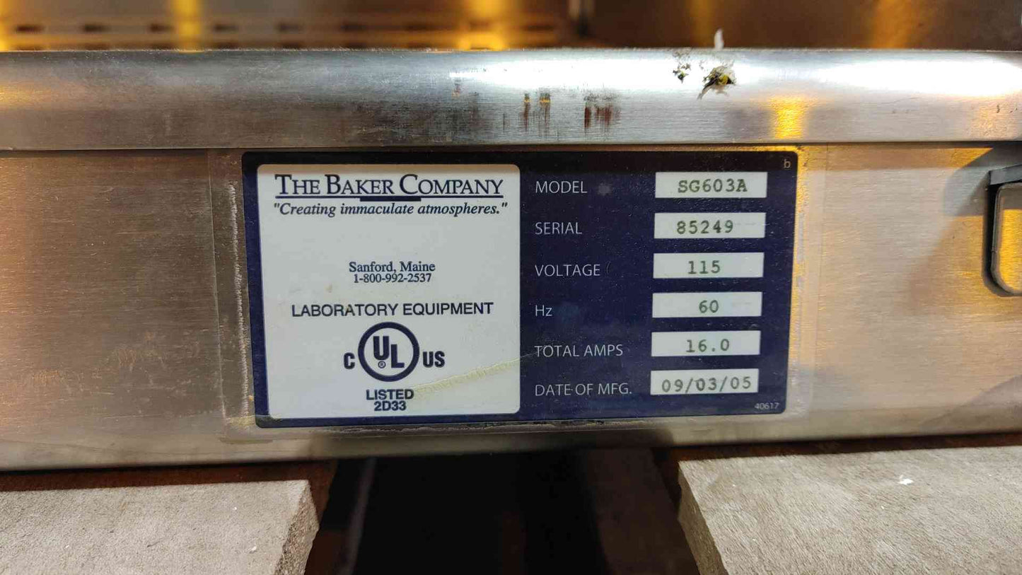 The Baker Company SterilGard 3 Advance BSC BioSafety Hood SG603A (109200)