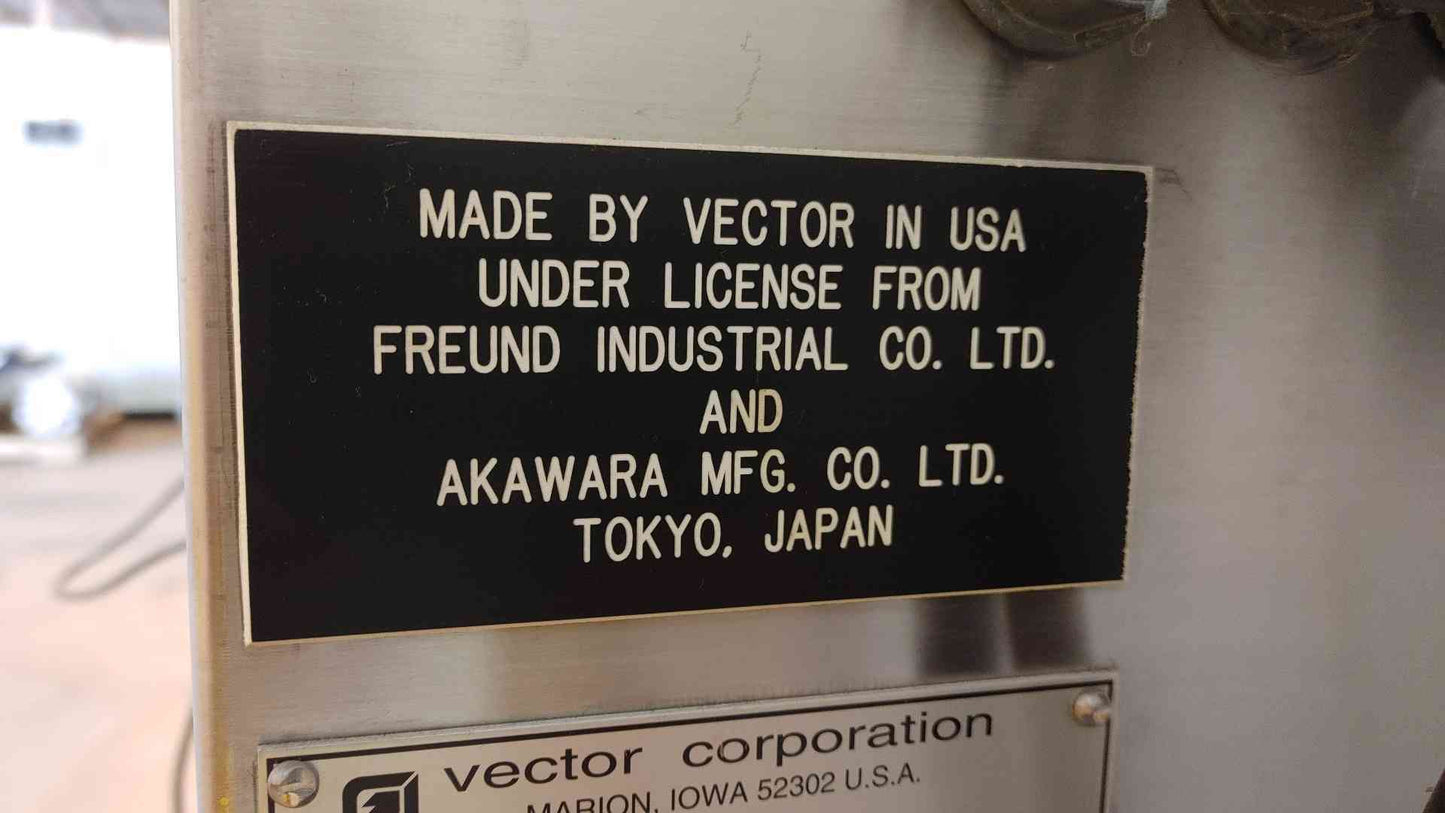 Vector Corporation Fluid Bed FL-M-I 230V 60Hz 3 Ph (109259)