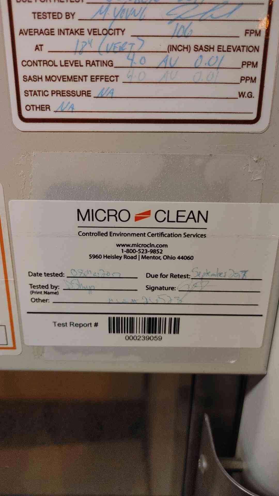 4' Air Sentry Chemical Fume Hood (109278)