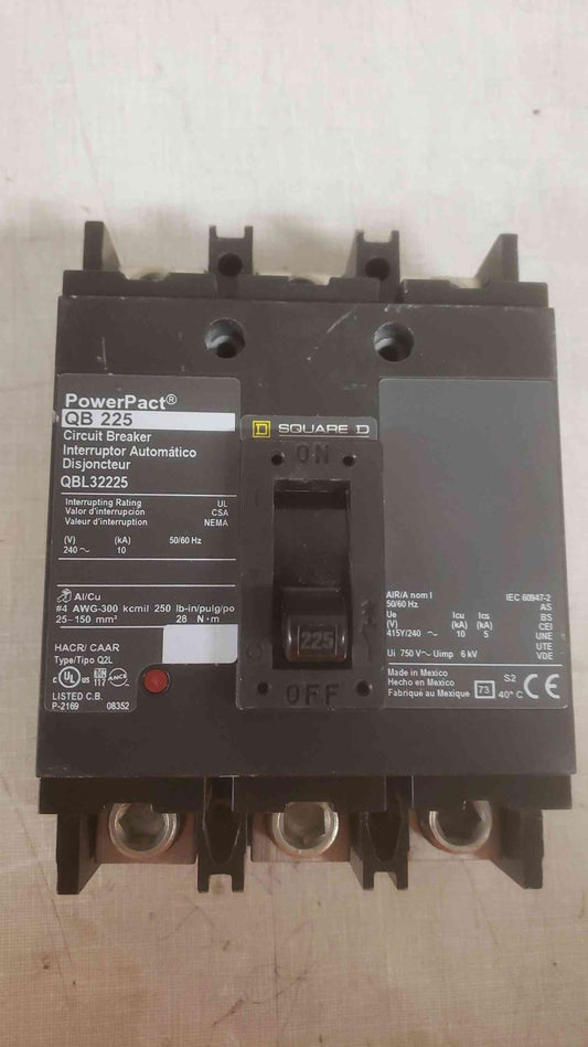 Square D 225A POWERPACT Circuit Breaker QBL32225 (109351)
