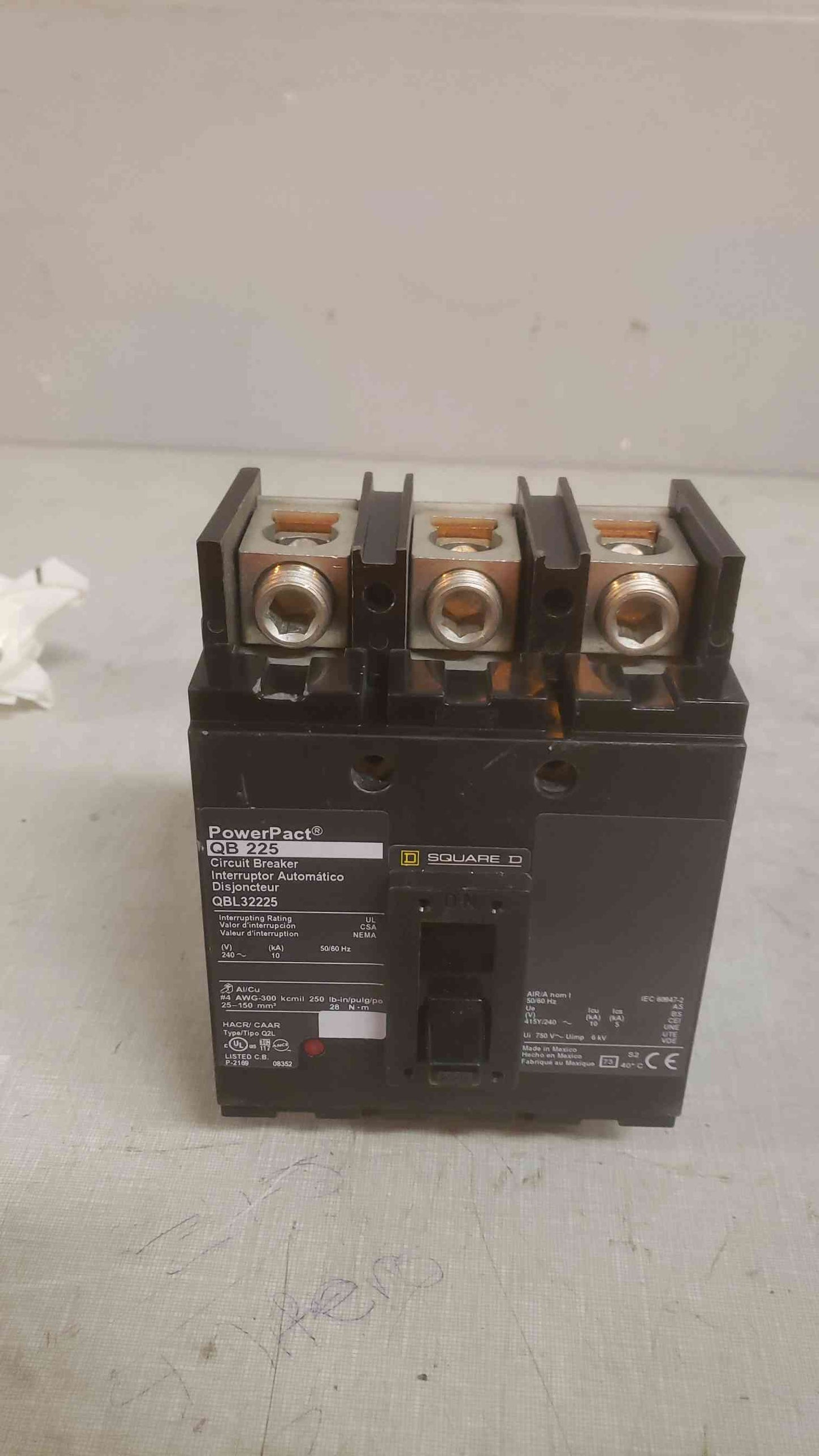 Square D 225A POWERPACT Circuit Breaker QBL32225 (109351)