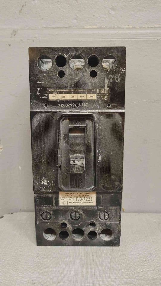 ITE Imperial Corporation 3 Pole Circuit Breaker 225A 600VAC 125/250VDC (109410)