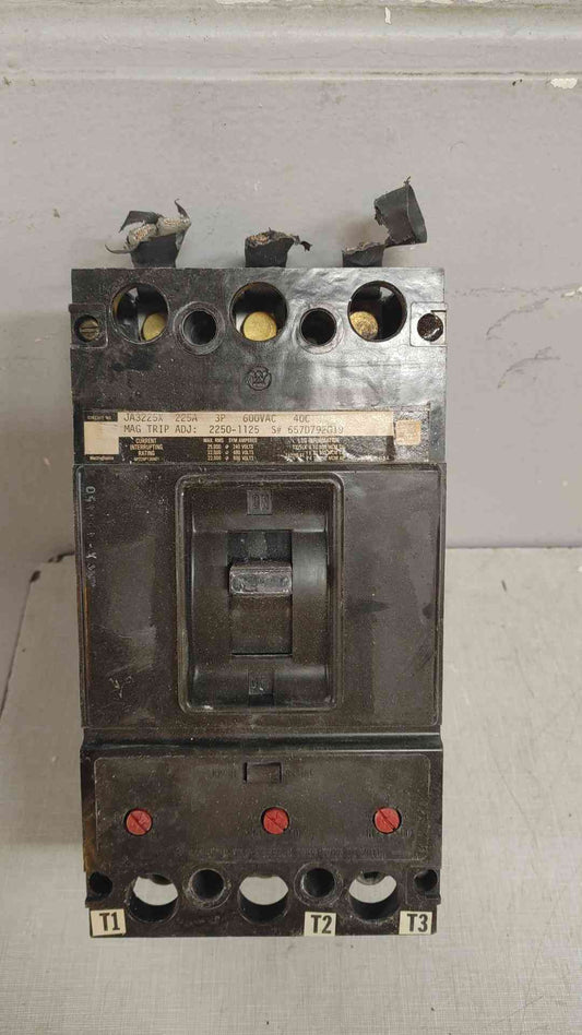 Westinghouse 3 Pole Circuit Breaker 225A 600VAC JA3225X