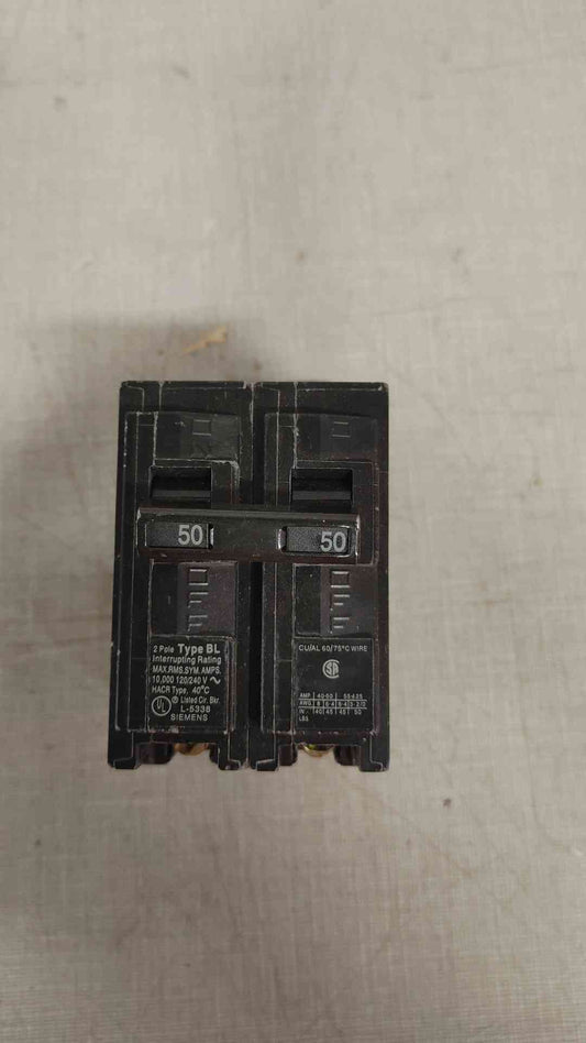 Siemens B250 50 A 2 Pole Circuit Breaker (109419)