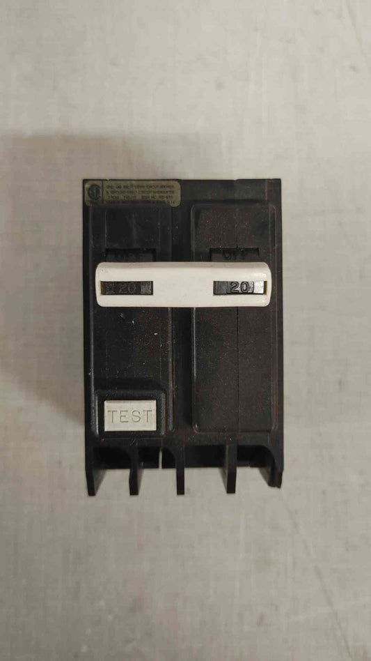 Westinghouse 2 Pole Circuit Breaker 20A 120/240VAC QBGF2020 (109421)
