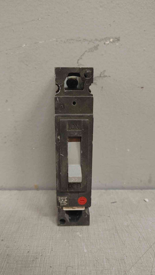 20A 1 Pole Circuit Breaker 277VAC 125VDC THED113020V