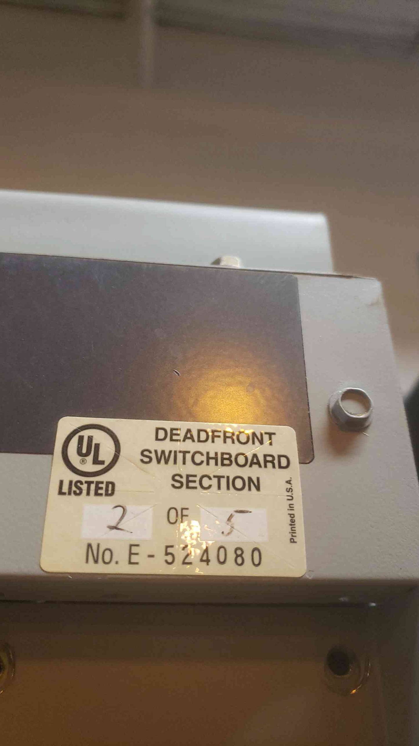 GE 4000A Power Break Switchboard Switchgear 5 Sections 2 Main 3 Dist (SKU: 109438)