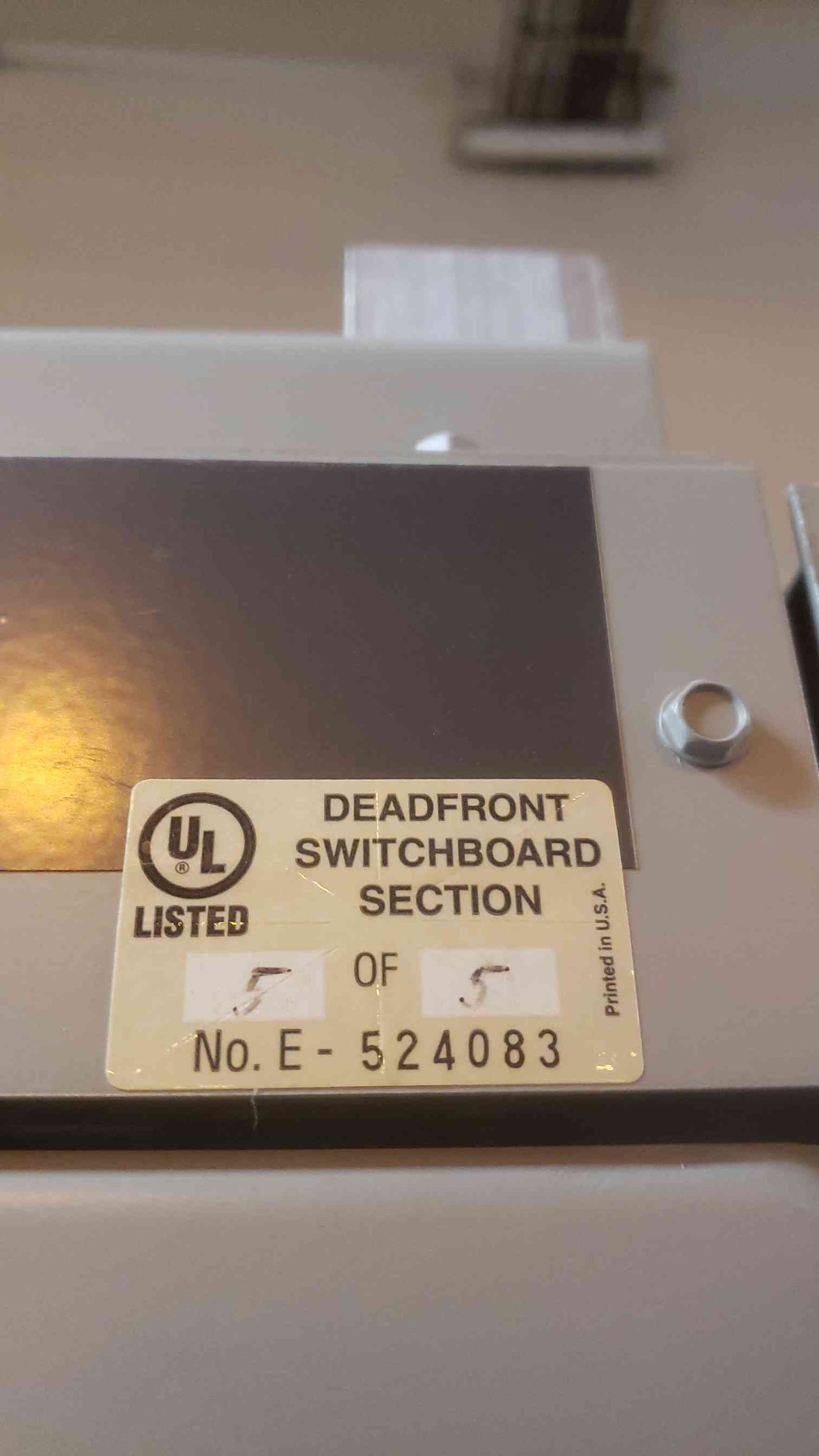 GE 4000A Power Break Switchboard Switchgear 5 Sections 2 Main 3 Dist (SKU: 109438)