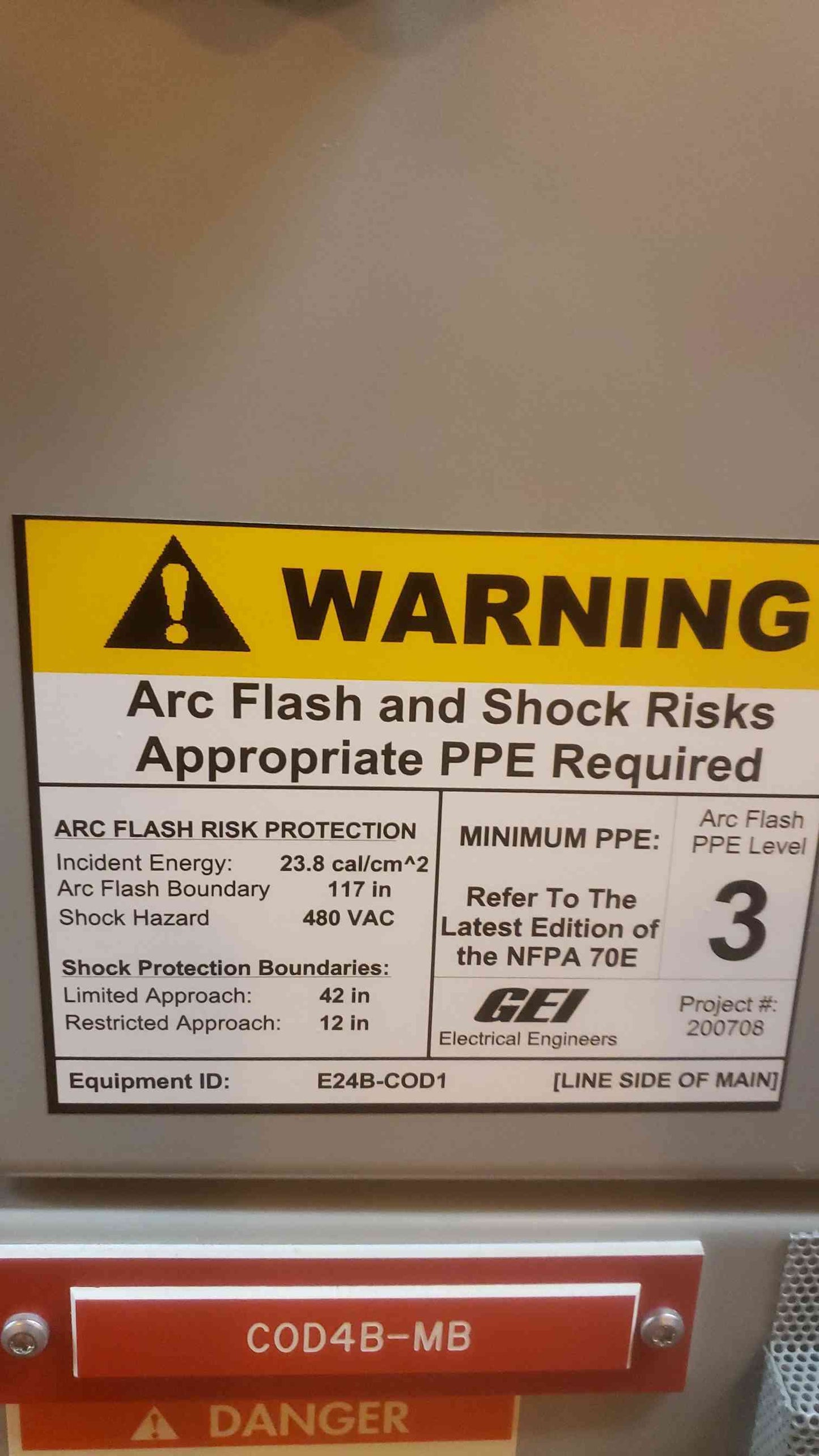 GE 4000A Power Break Switchgear Section 2 480V (SKU: 109440)