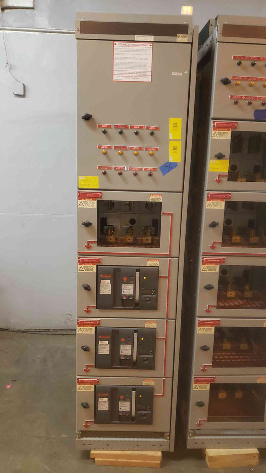 GE 4000A Power Break Switchgear Section 5 3x 800A Dist Breaker SHF08B208H (SKU: 109443)