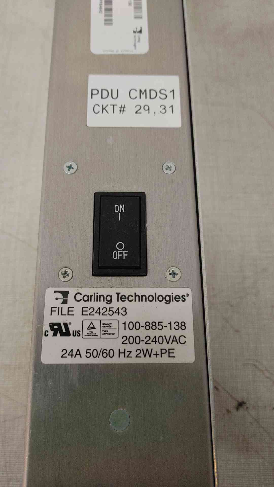 Carling Technologies 100-885-138 PDU Switch Box (109448)