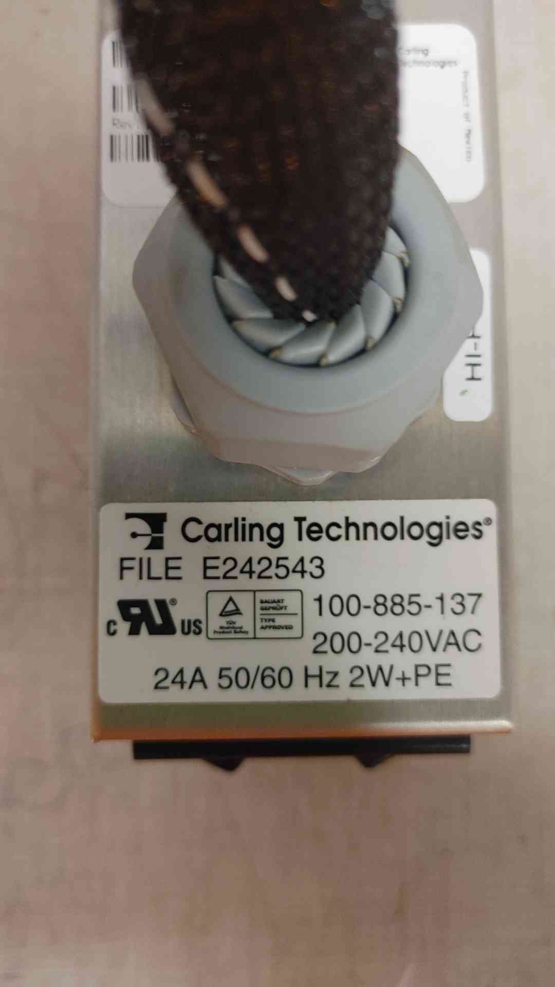 Carling Technologies 100-885-137 24A 240 Vac 13 Port PDU Strip (109446)