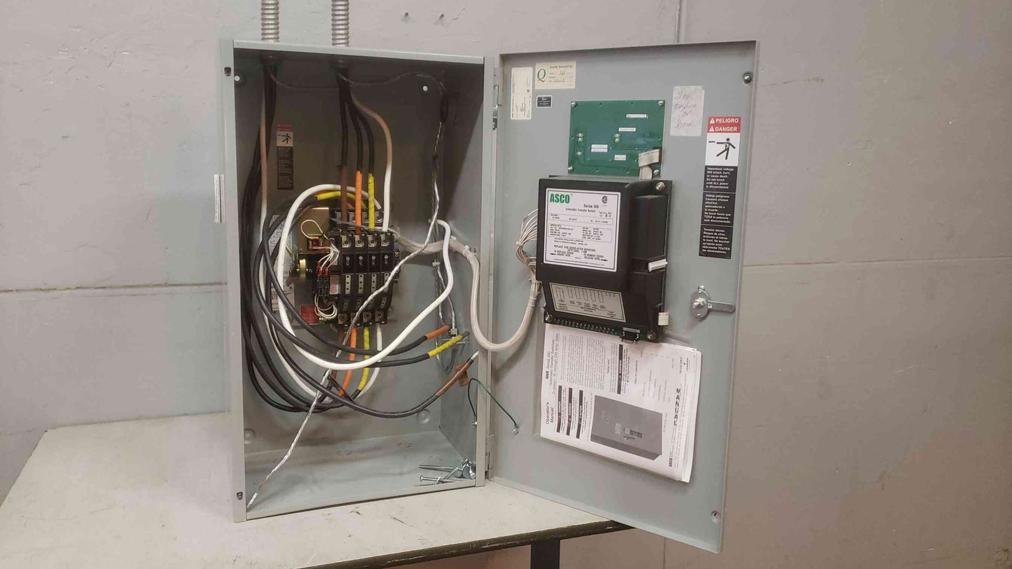 ASCO Series 300 3PH 104A 480V ATS D00300B30104N10C Automatic Transfer Switch (SKU: 109559)