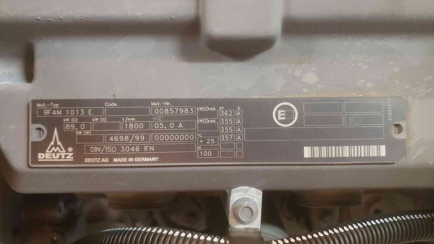 60KW GENERAC 1PH Diesel Generator 244 Hrs. '04 Tested