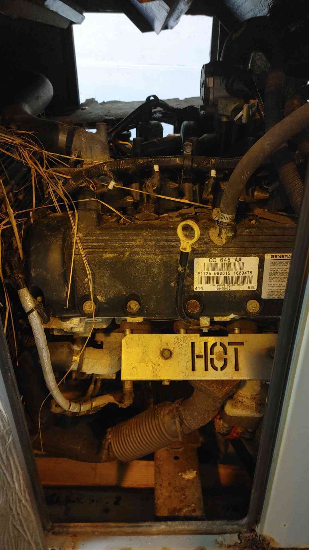 AS IS - 35KW Generac Generator Nat Gas LP SG35 3PH 85Hrs '16 Rusted (109810)
