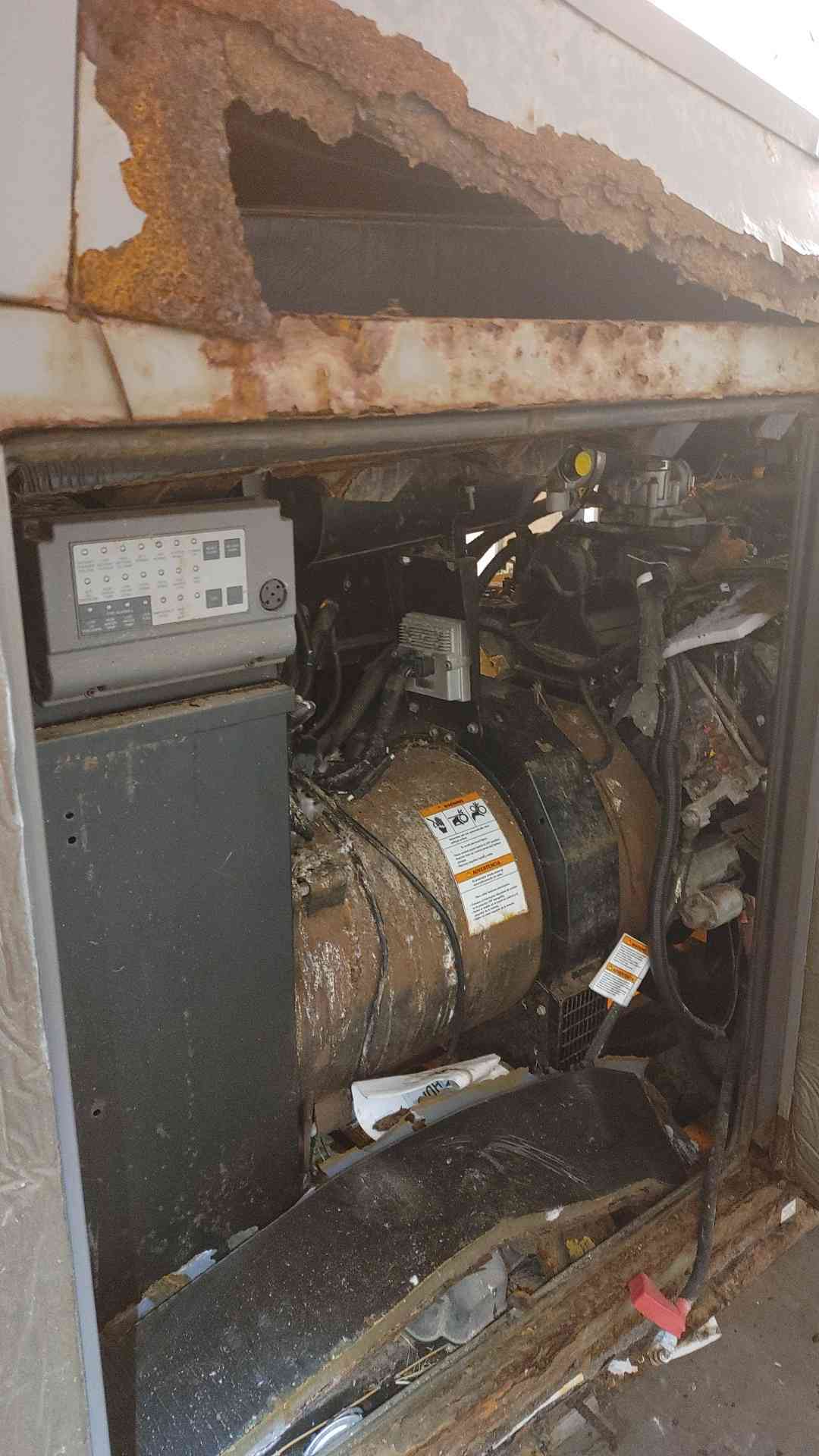AS IS - 35KW Generac Generator Nat Gas LP SG35 3PH 85Hrs '16 Rusted (109810)