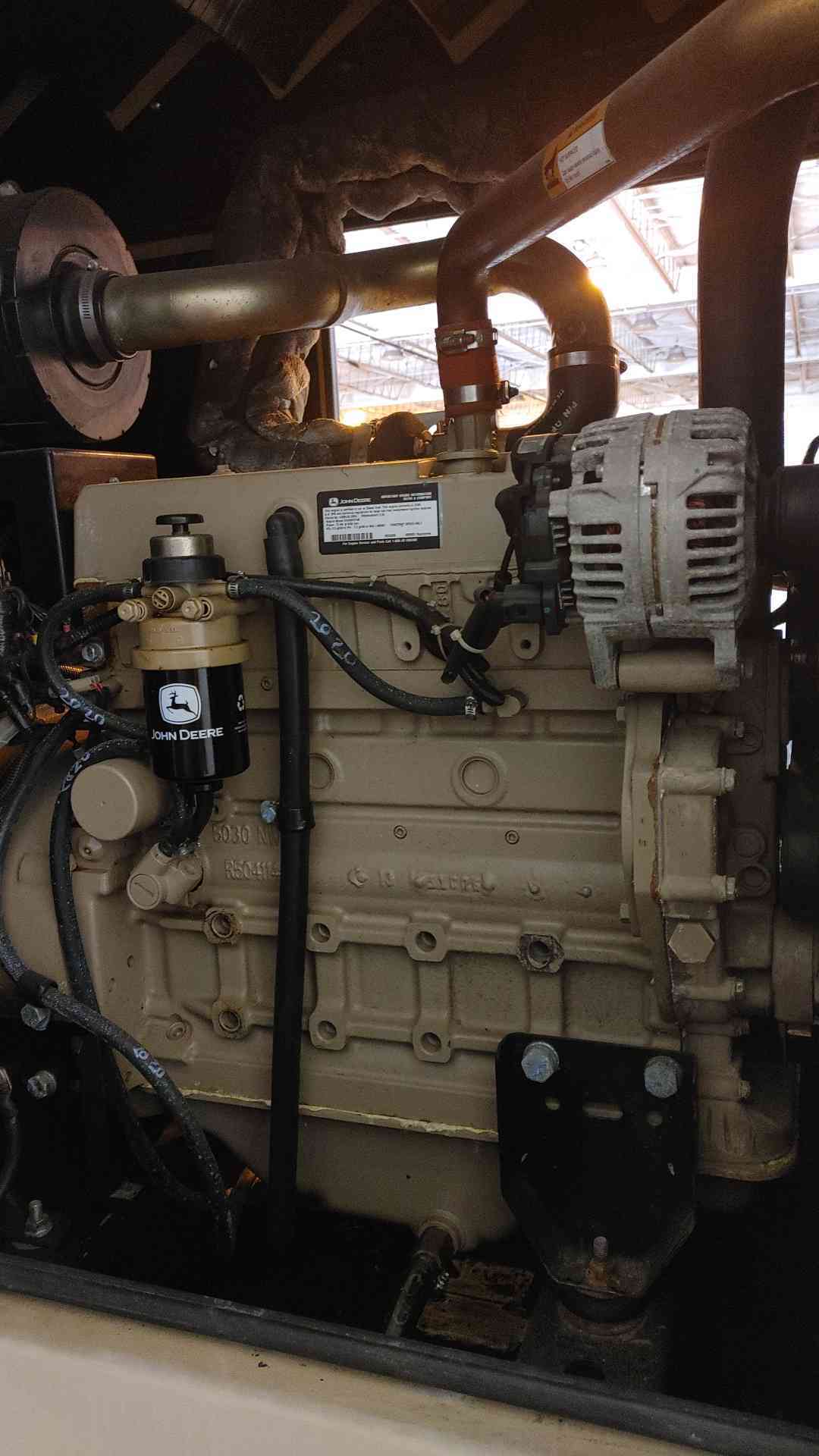 60KW Generac Diesel Generator John Deere 5030 Engine 1PH 245 Hrs. TESTED '06