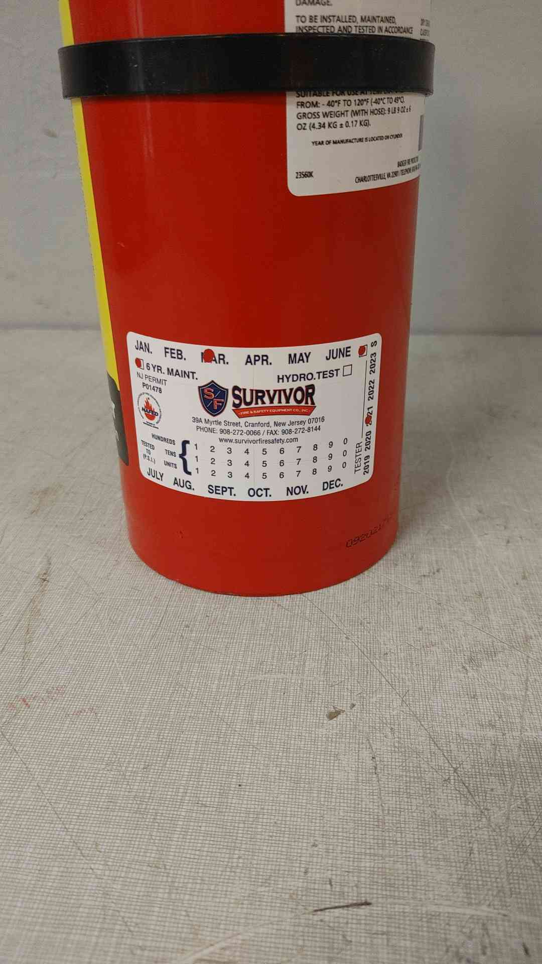 Badger ABC Dry Chemical Fire Extinguisher B5M Out of Service (SKU: 109895)