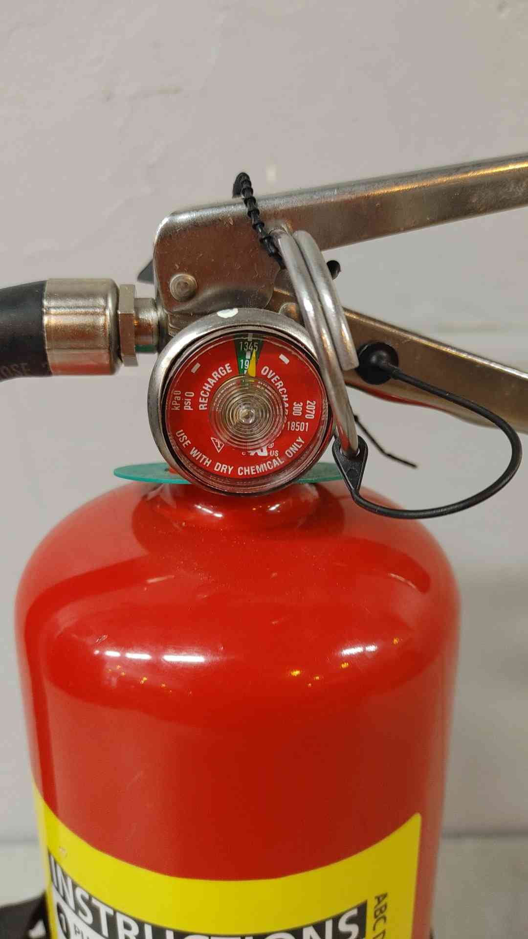 Badger ABC Dry Chemical Fire Extinguisher B5M Out of Service (SKU: 109895)