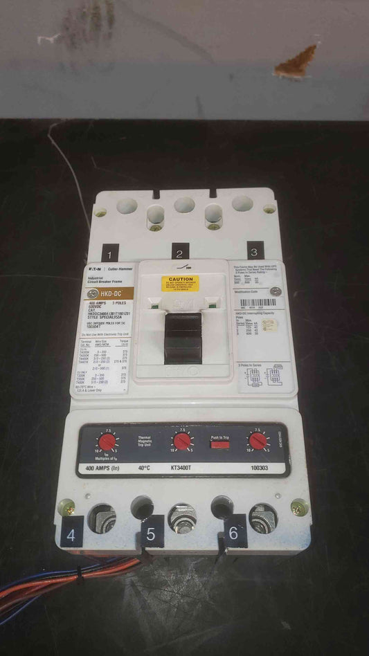 Cutler-Hammer 400A 600VDC 3 Pole Breaker HKDDC3400A1301T1001Z01 (SKU: 110102)