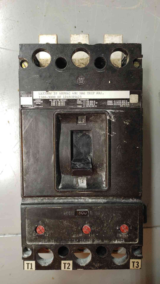 300A Westinghouse LB3300W 3P 600VAC Circuit Breaker(SKU: 110194)