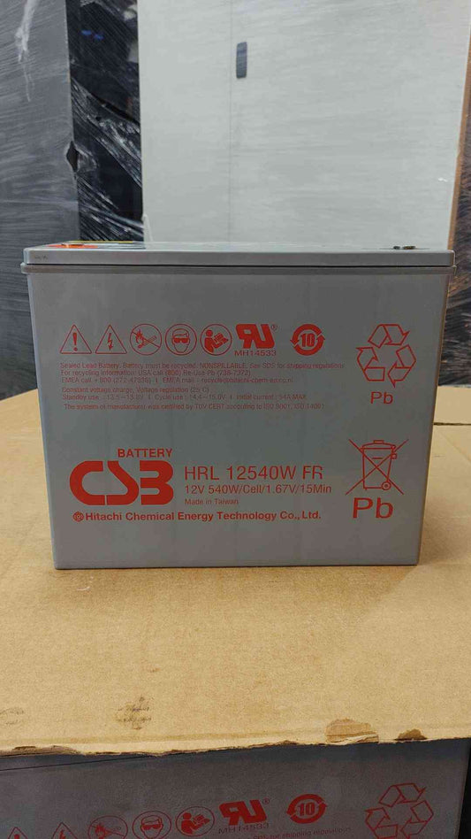 134A Amp Hour Hitachi CSB HRL12540W FR 12V 540W Battery (SKU: 110198)