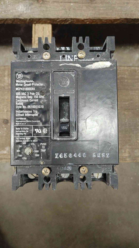 Westinghouse Motor Circuit Protector MCP431800CRX 150A 3POLES 600V (SKU: 110239)