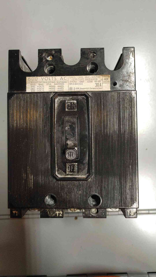 ITE Imperial Corporation Circuit Breaker 30A 3POLES 600V (SKU: 110228)