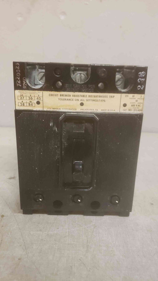 ITE IMPERIAL CORPORATION 40A 3 POLE 600VOLT Circuit Breaker (SKU: 110212)