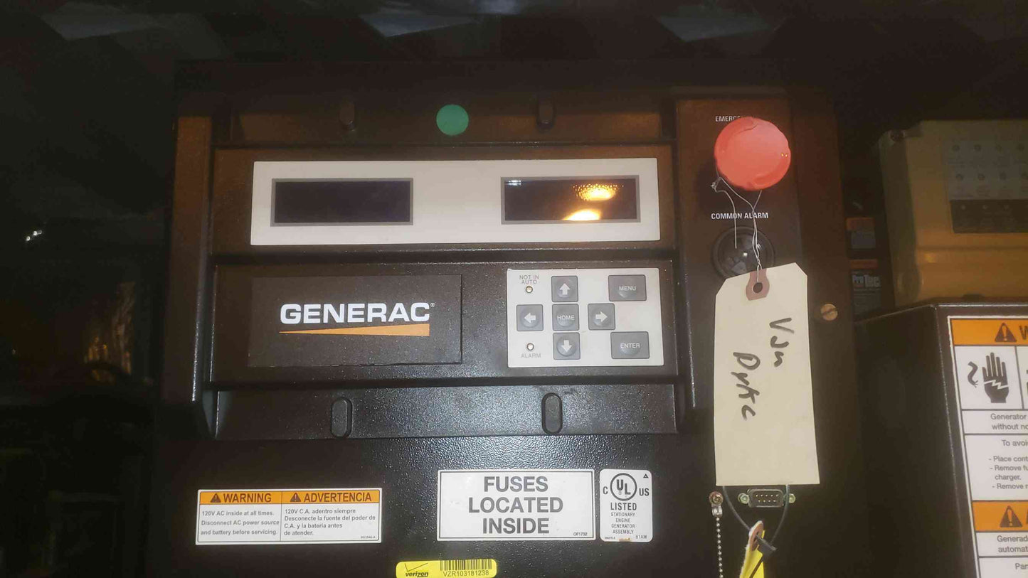 48KW 50KW SD48 Generac 120/240 200A 1PH Diesel Generator '12 253.5 Hrs. (SKU: 110279)